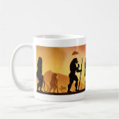 Menschliche Evolution von Cavewoman bis Tasse D (Links)