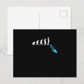 Menschliche Evolutions-lustige Feiertagspostkarte (Vorne/Hinten)