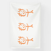 menschliche Figur Banner (Vertikal)