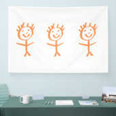 menschliche Figurine Banner (Messe)