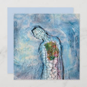 Menschliche Form Surreal Art Comfort Flat Card (Vorne/Hinten)