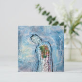 Menschliche Form Surreal Art Comfort Flat Card (Stehend Vorderseite)