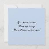 Menschliche Form Surreal Art Comfort Flat Card (Rückseite)