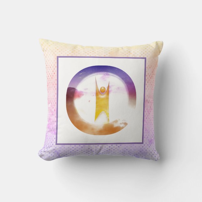 Menschliche glückliche Wolken Kissen (Vorderseite)