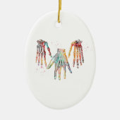 Menschliche Hand Keramik Ornament (Vorne)