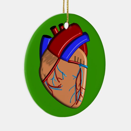 Menschliche Herz-iPhone und Elektronik-Hüllen Keramik Ornament (Rechts)