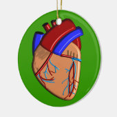 Menschliche Herz-iPhone und Elektronik-Hüllen Keramik Ornament (Links)