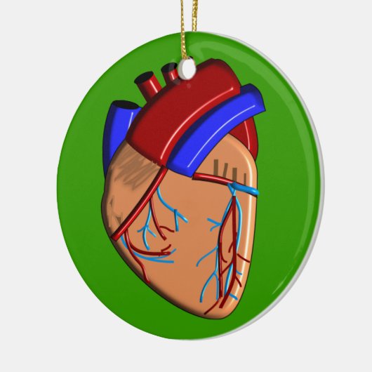 Menschliche Herz-iPhone und Elektronik-Hüllen Keramik Ornament (Links)