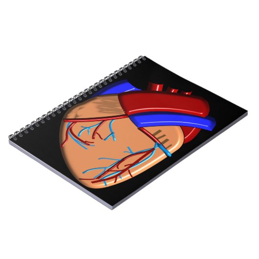 Menschliche Herz-iPhone und Elektronik-Hüllen Notizblock (Linke Seite)