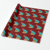 Menschliche Kanonenkugel Geschenkpapier (Ungerollt)