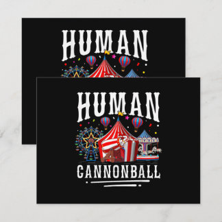 Menschliche Kanonenkugel Zirkus Karneval Einladung