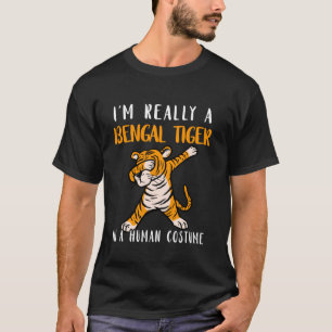 Menschliche Kostüme Dabbing Bengalisch Tiger Wildl T-Shirt