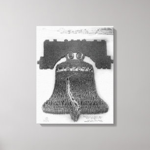 Menschliche Liberty Bell am Lager/an Fort Dix Leinwanddruck