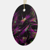 Menschliche Lungenfibroblasten Keramikornament (Links)