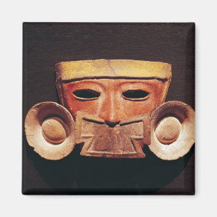 Menschliche Maske, von Teotihuacan Magnet