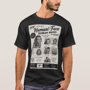 Menschliche Masken für Haustiere Falsches Werbe-Sh T-Shirt