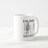 Menschliche Muskeln und Anatomie Kaffeetasse (VorderseiteRechts)