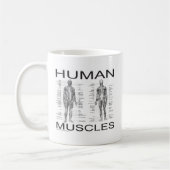 Menschliche Muskeln und Anatomie Kaffeetasse (Links)