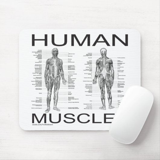 Menschliche Muskeln und Anatomie Mousepad (Mit Mouse)