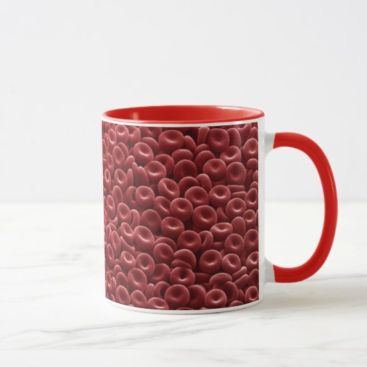 MENSCHLICHE ROTE BLUTZELLEN TASSE (Rechts)
