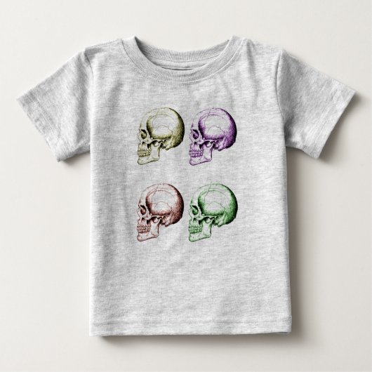 Menschliche Schädel Baby T-shirt (Vorderseite)