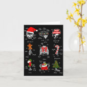 Menschliche Skelettanatomie Weihnachten Medizinstu Karte (Gelbe Blume)