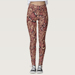 Menschliche Spinnmutterkreaturen mit zufälligem Mu Leggings