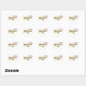 Menschliche Tendenzen Word Art Version 1 Herz-Aufkleber (Blatt)