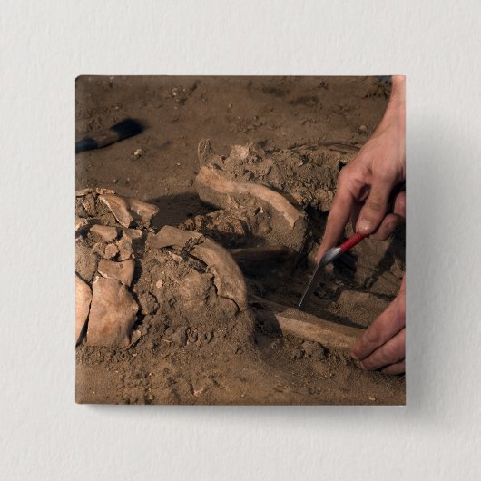 Menschliche Überreste Button (Vorderseite)