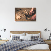 Menschliche Überreste Leinwanddruck (Insitu (Schlafzimmer))