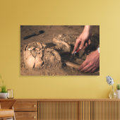 Menschliche Überreste Leinwanddruck (Insitu (Wohnzimmer))