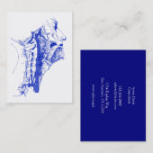 Menschliche vertebrale Arterien des antiken Visitenkarte (Vorne/Hinten)