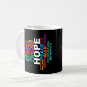 Menschliche Welt Kaffeetasse (Vorderseite Links)