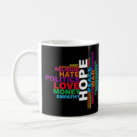 Menschliche Welt Kaffeetasse (Links)