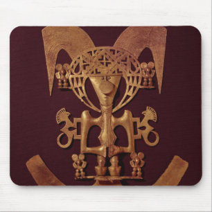 Menschliche Zahl Anhänger mit Kopfschmuck Mousepad