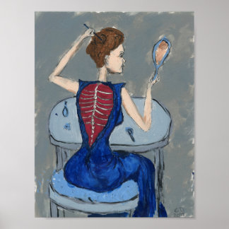 Menschlicher Anzug scannt Nummer 1 leichter. Poster