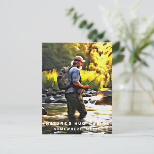 *~* Menschlicher Fischereistrom AP49 Sun Stream Postkarte (Stehend Vorderseite)