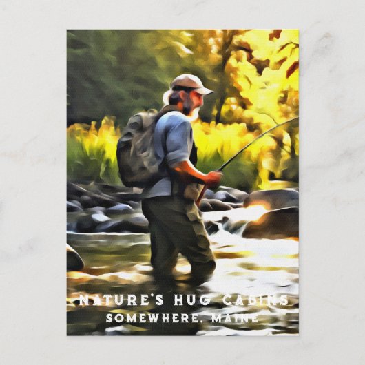 *~* Menschlicher Fischereistrom AP49 Sun Stream Postkarte (Vorderseite)