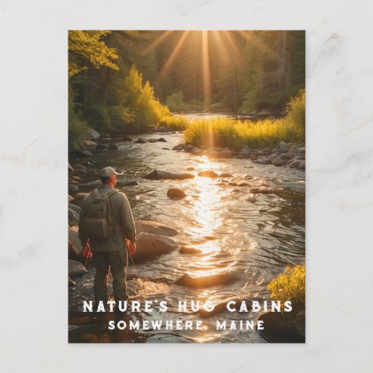 *~* Menschlicher Fischereistrom Maine Frieden AP49 Postkarte (Vorderseite)