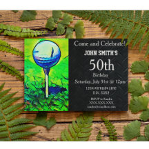 Menschlicher gewohnter Golfing Birthday Sportvater