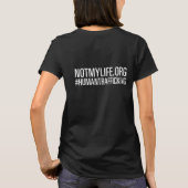 Menschlicher handelnder das Bewusstseins-T - Shirt (Rückseite)