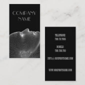 Menschlicher Kopf-Gesicht Visitenkarte (Vorne/Hinten)