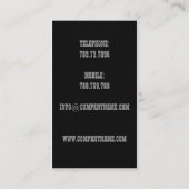 Menschlicher Kopf-Gesicht Visitenkarte (Rückseite)