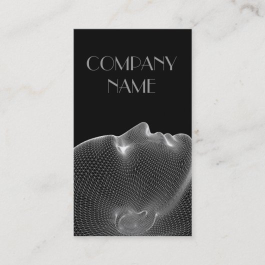 Menschlicher Kopf-Gesicht Visitenkarte (Vorderseite)