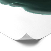 Menschlicher Kopf im Profil, der das Gehirn zeigt Poster (Ecke)