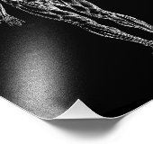 Menschlicher Körper, männliche Anatomie schwarz-we Fotodruck (Ecke)