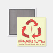 menschlicher Magnet gerecycelt (Vorderseite/Rückseite)