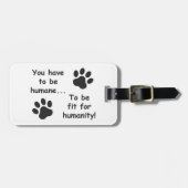 Menschlicher Mensch Gepäckanhänger (Vorderseite horizontal)