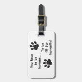 Menschlicher Mensch Gepäckanhänger (Vorderseite vertikal)