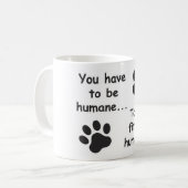 Menschlicher Mensch Kaffeetasse (Vorderseite Links)